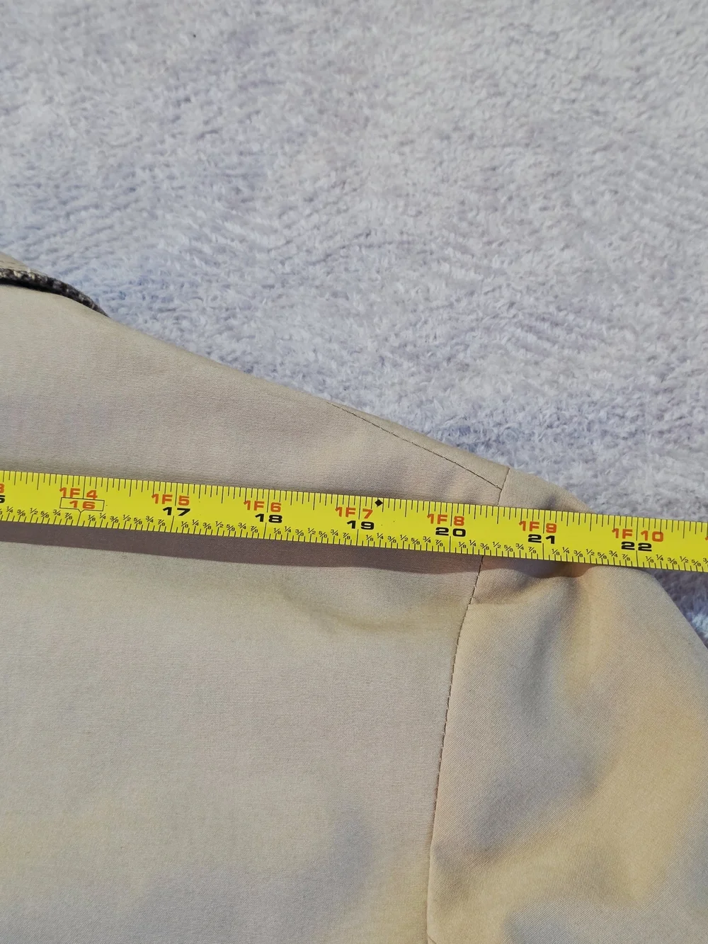 Grais Vintage Tan Car Coat Tweed Trim 46L USA Made